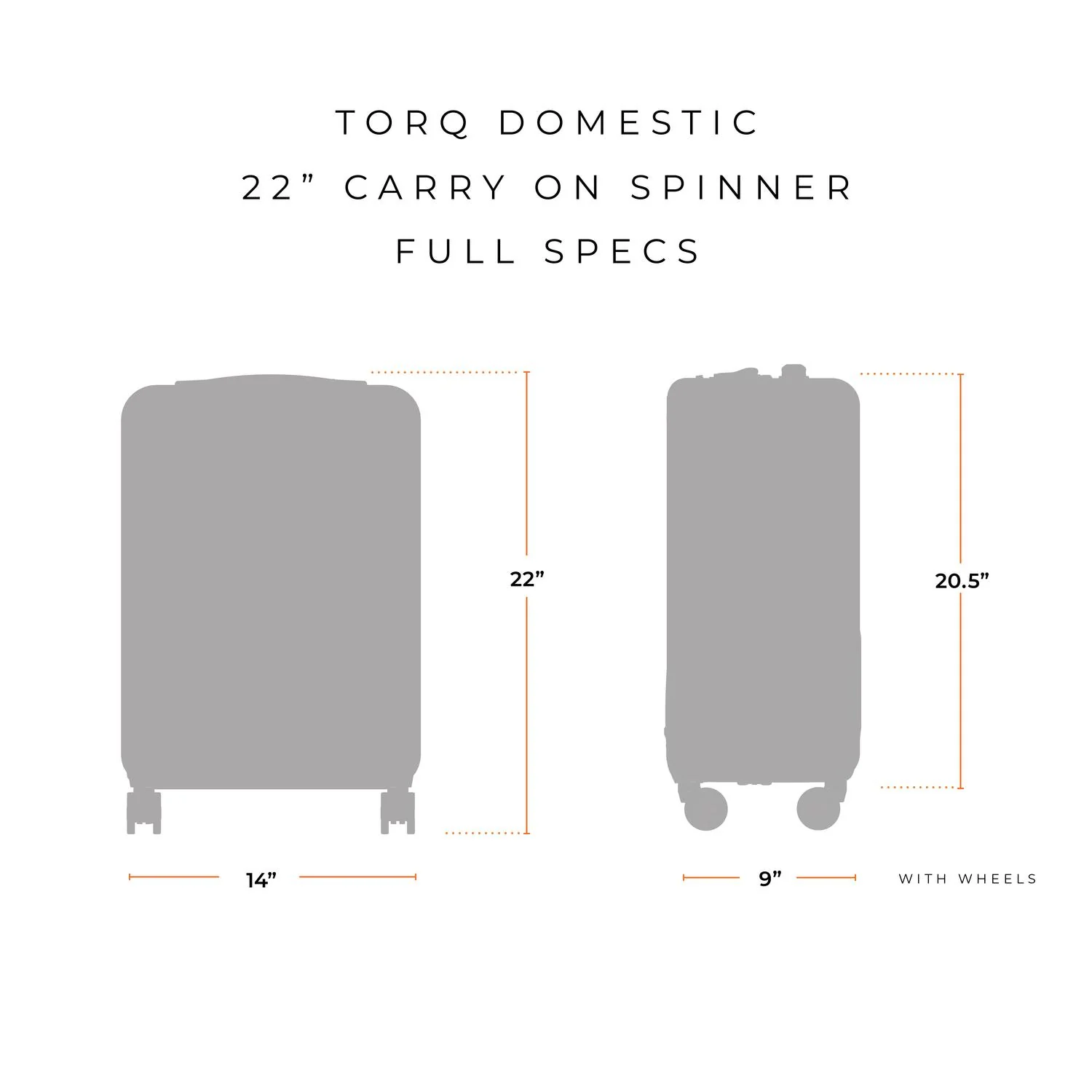 Domestic 22" Carry-On Spinner - Image 42